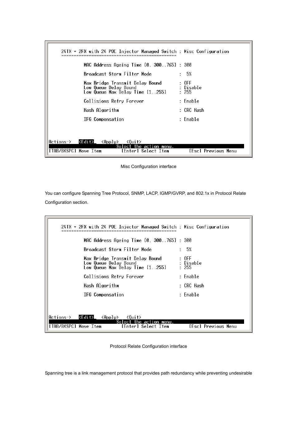 8 protocol related configuration, 1 stp | Planet Technology WGSW-2620P User Manual | Page 69 / 131