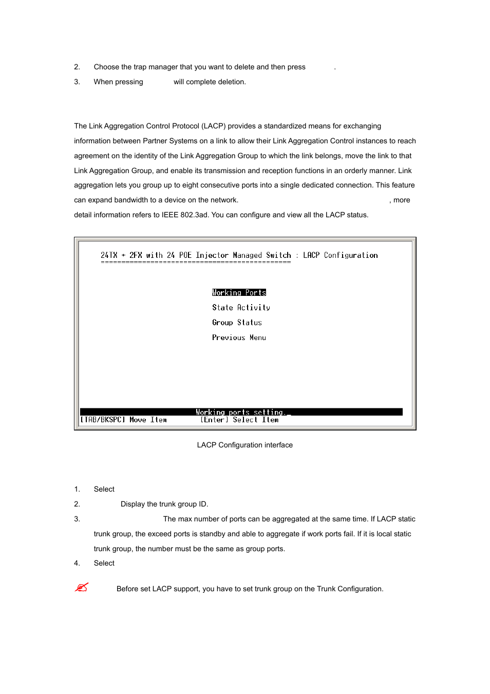 3 lacp | Planet Technology WGSW-2620P User Manual | Page 76 / 131