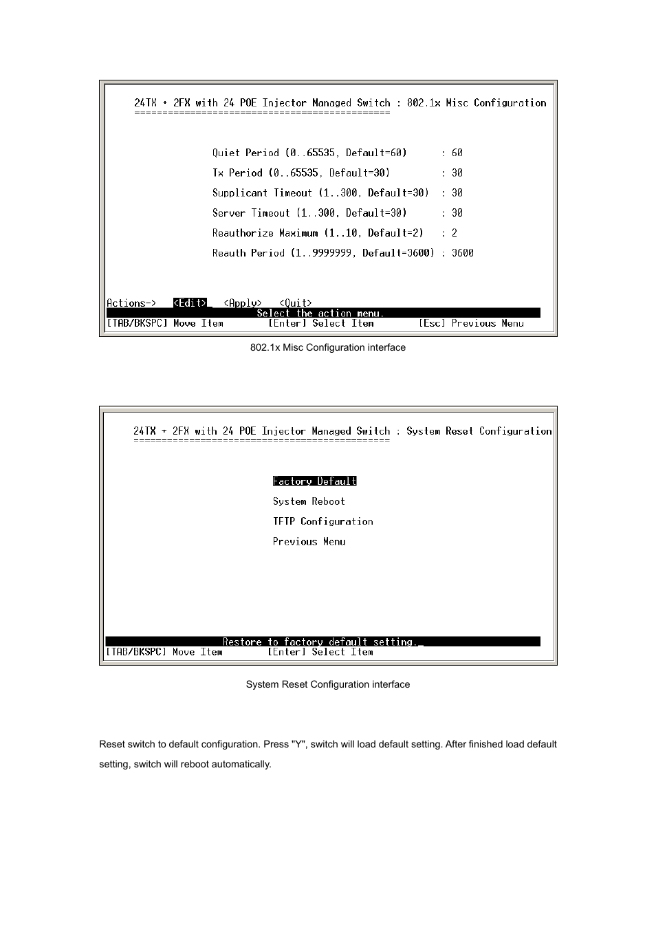 9 system reset configuration | Planet Technology WGSW-2620P User Manual | Page 82 / 131