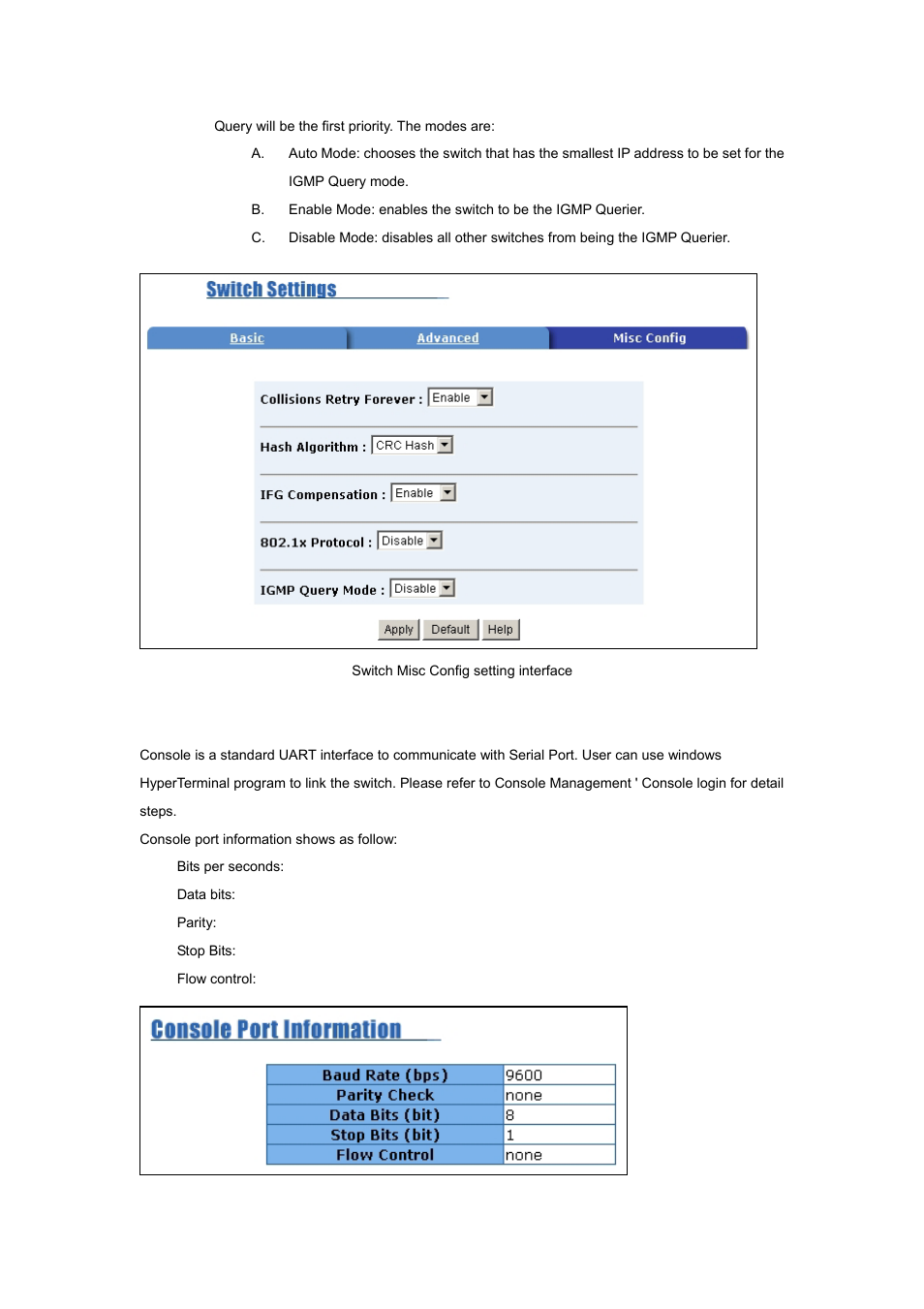 3 console port information | Planet Technology WGSW-2620P User Manual | Page 99 / 131