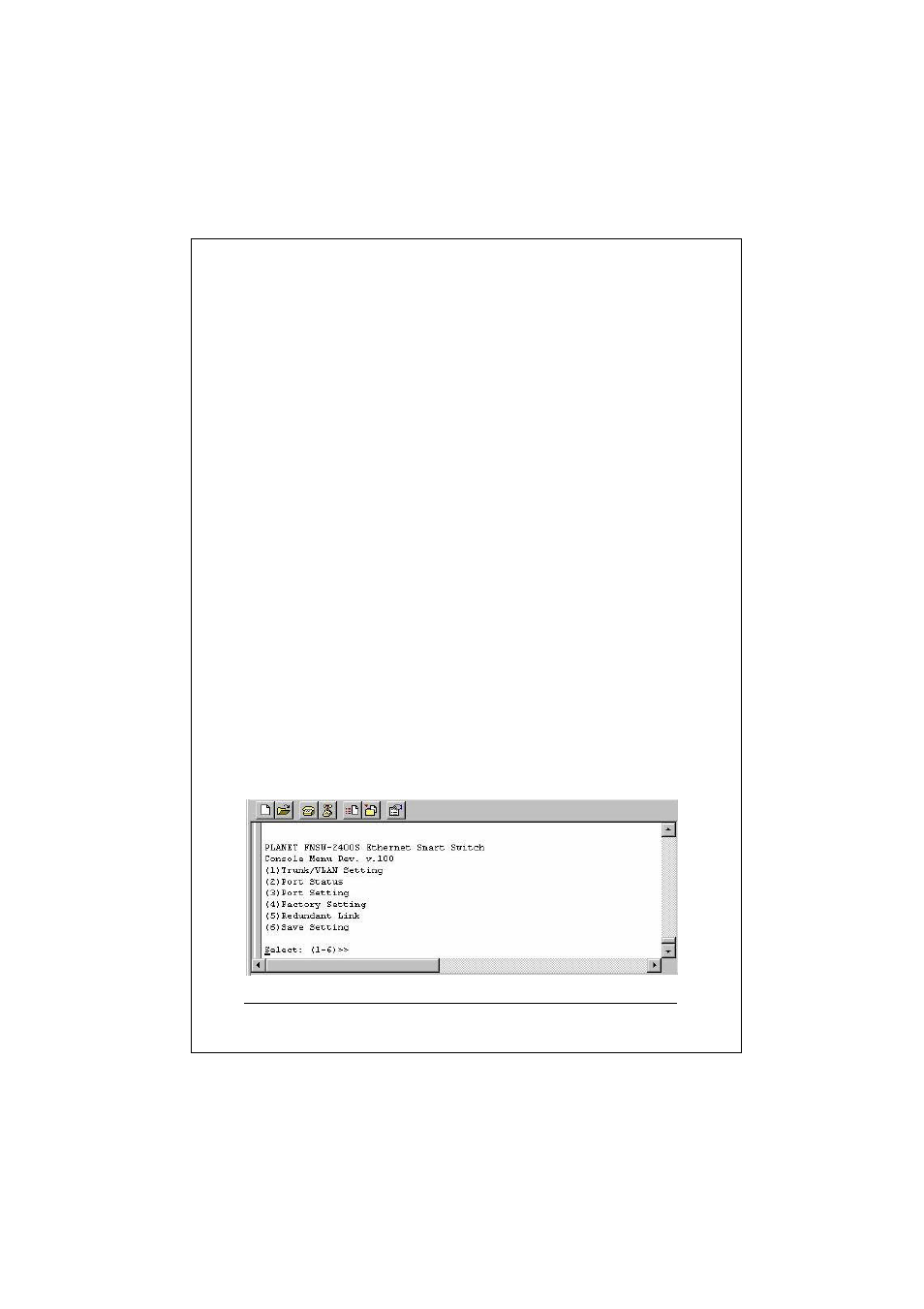 Console configuration, 1 connect to pc | Planet Technology FNSW-2400S User Manual | Page 15 / 31