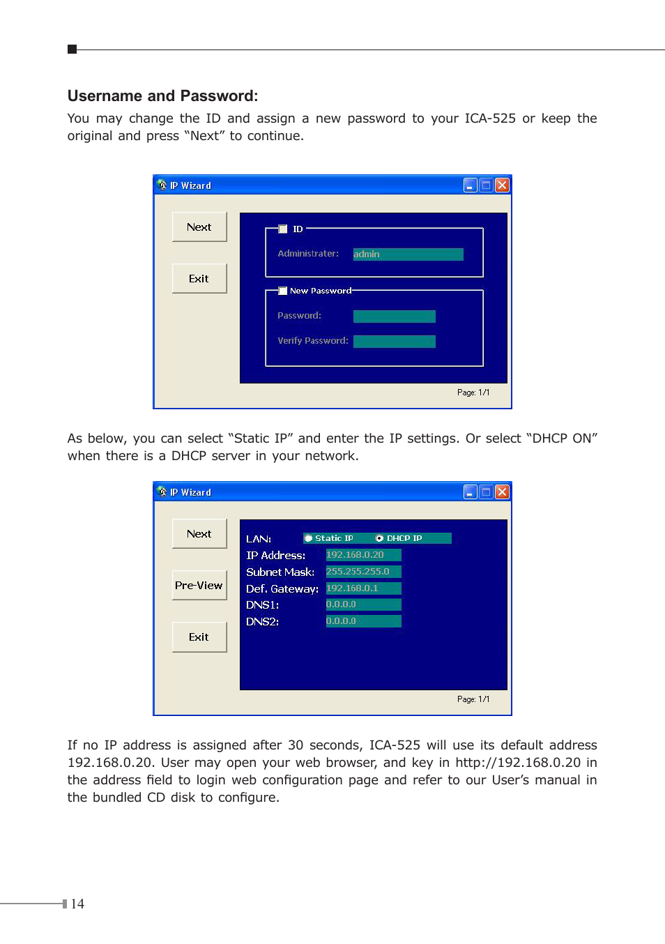 Planet Technology ICA-525 User Manual | Page 14 / 20