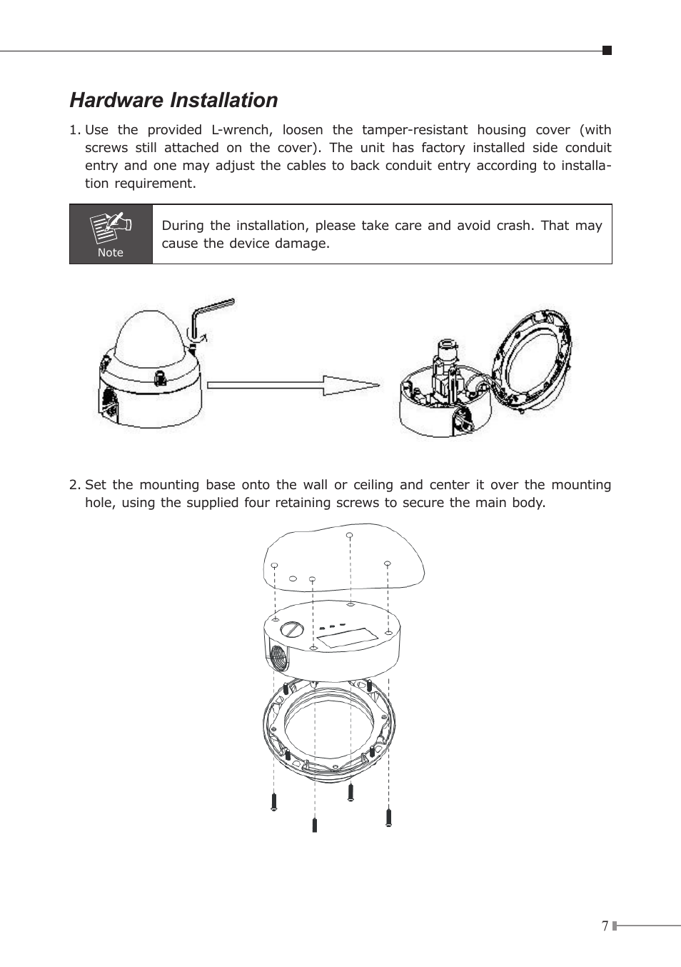 Hardware installation | Planet Technology ICA-525 User Manual | Page 7 / 20