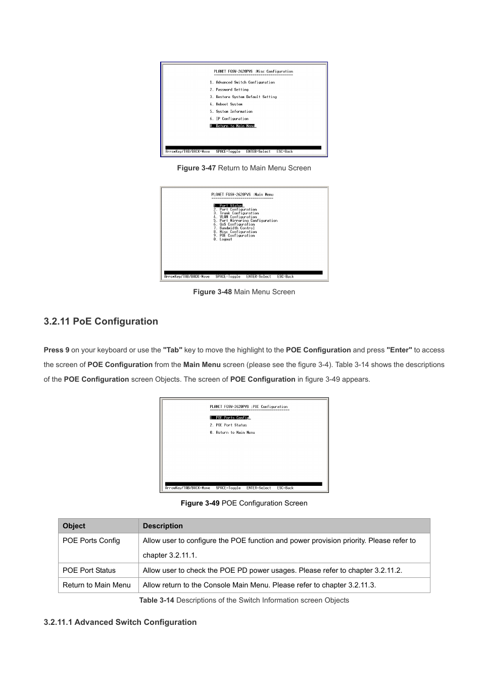 11 poe configuration | Planet Technology FGSW-2620PVS User Manual | Page 32 / 56