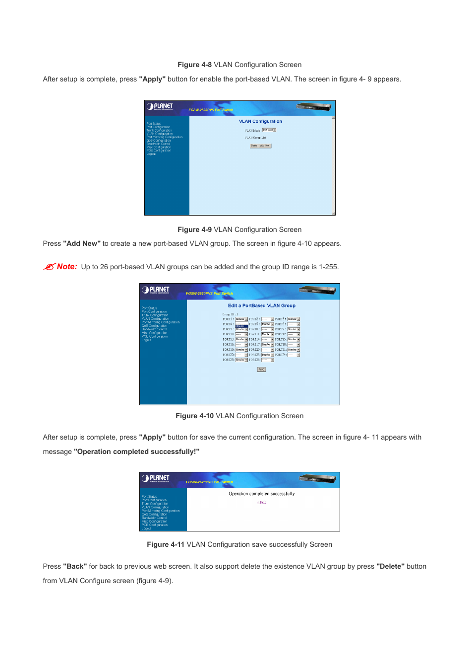 Planet Technology FGSW-2620PVS User Manual | Page 39 / 56