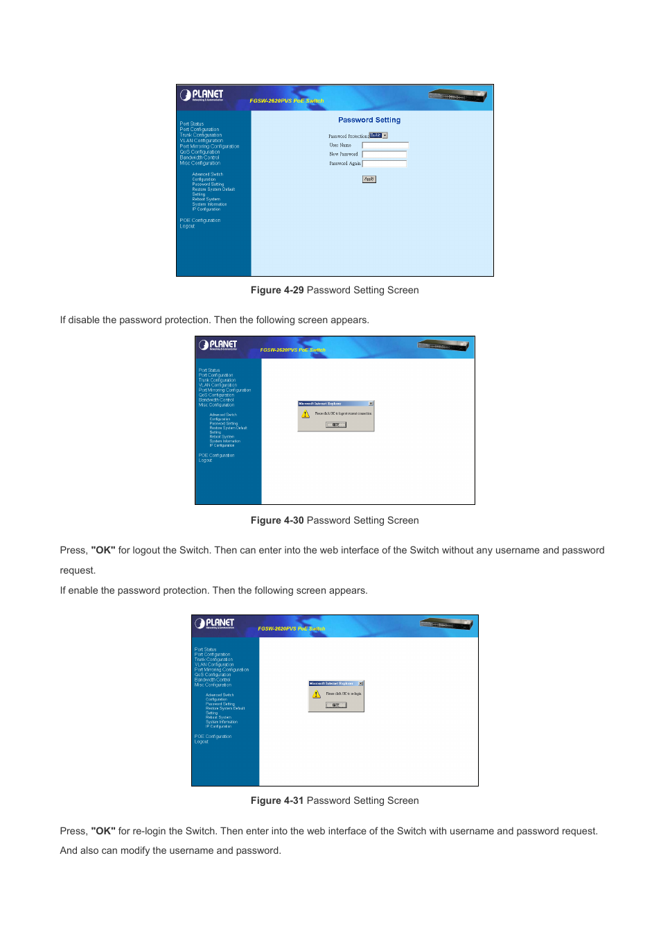 Planet Technology FGSW-2620PVS User Manual | Page 47 / 56