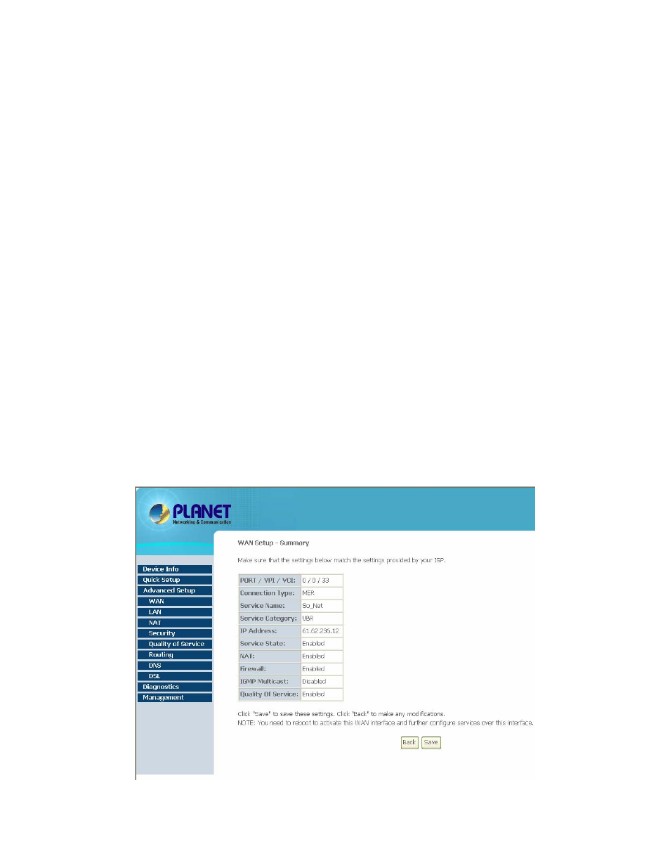 Planet Technology ADSL 2/2+ Router with USB Port ADE-3410v2 User Manual | Page 17 / 62