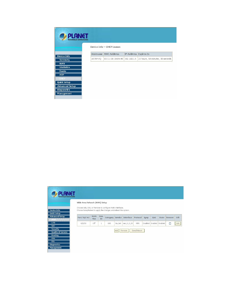5 advanced setup, 1 wan | Planet Technology ADSL 2/2+ Router with USB Port ADE-3410v2 User Manual | Page 25 / 62