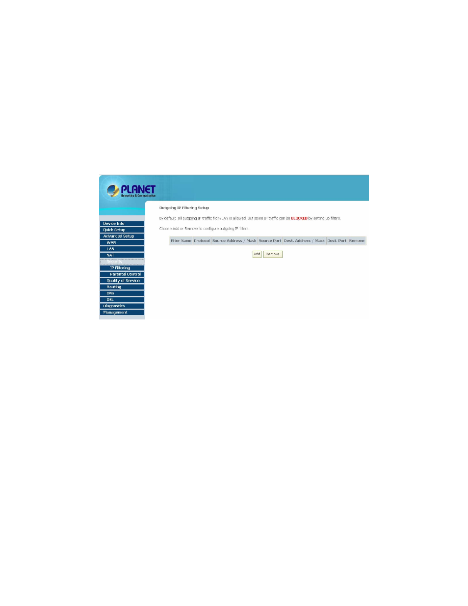 4 security | Planet Technology ADSL 2/2+ Router with USB Port ADE-3410v2 User Manual | Page 41 / 62