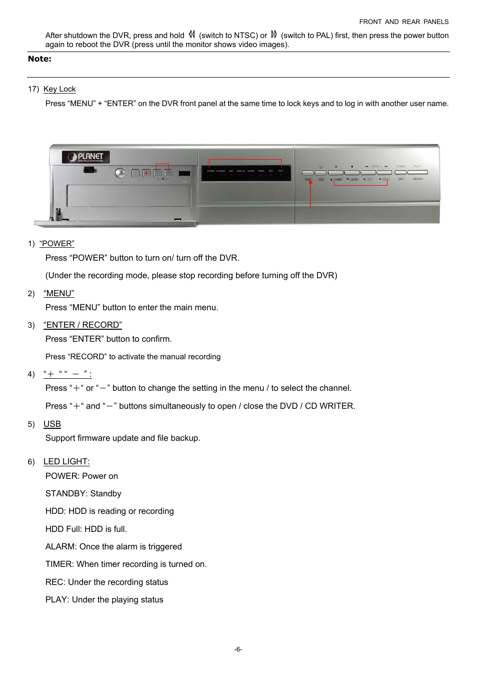 2 dvr-860 | Planet Technology DVR-860 User Manual | Page 12 / 79