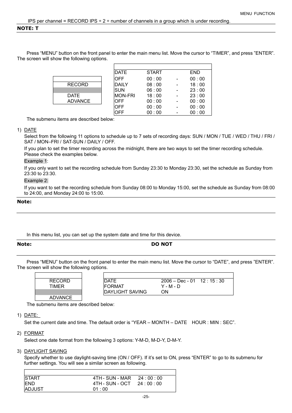 2 timer, 3 date | Planet Technology DVR-860 User Manual | Page 31 / 79