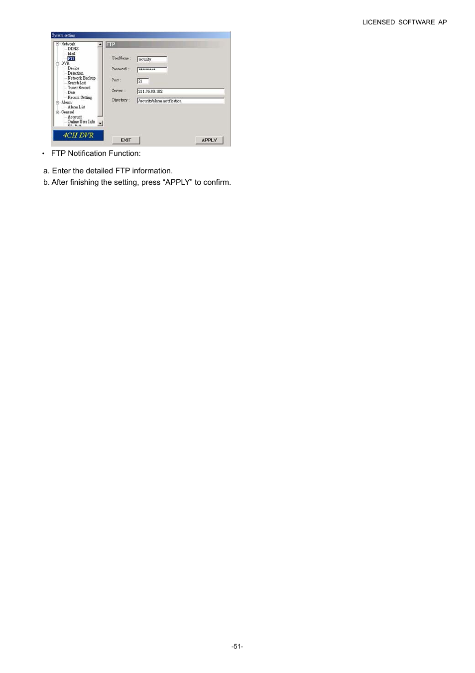 Planet Technology DVR-860 User Manual | Page 57 / 79