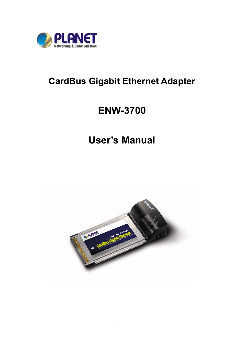 Planet Technology ENW-3700 User Manual | 16 pages
