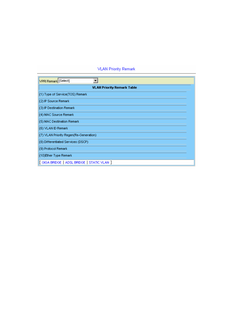 2 vlan priority remark | Planet Technology IDL-2402 User Manual | Page 107 / 375