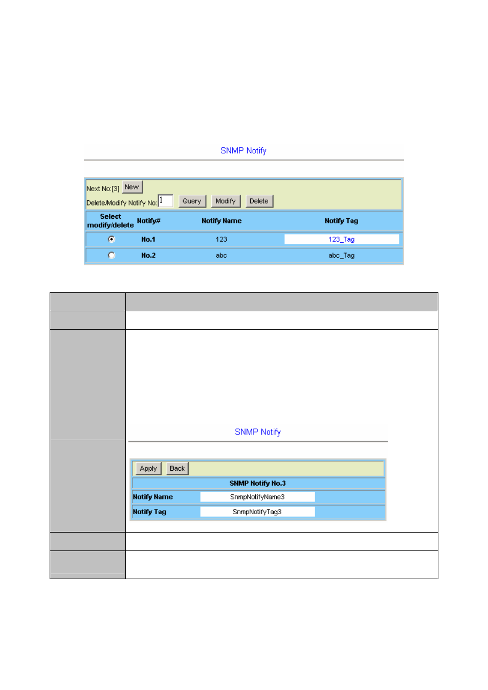 3 snmp notify | Planet Technology IDL-2402 User Manual | Page 171 / 375