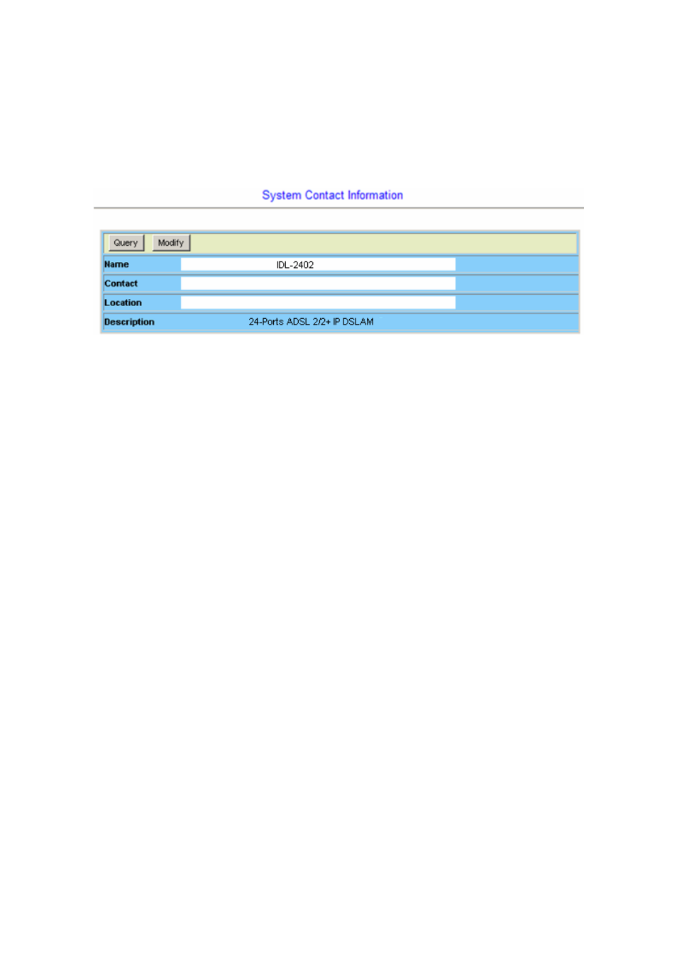 8 system contact info | Planet Technology IDL-2402 User Manual | Page 72 / 375