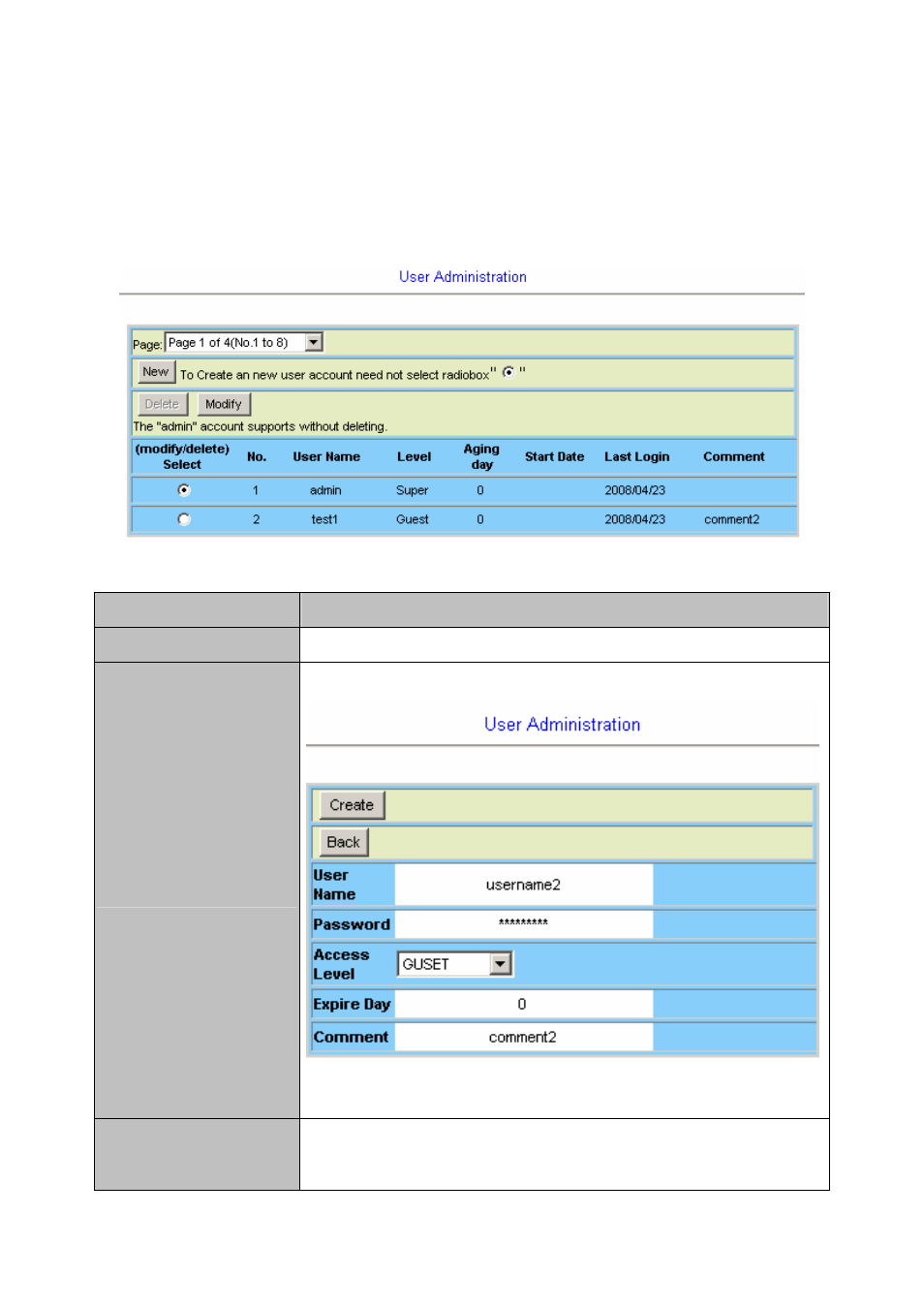 11 user administration | Planet Technology IDL-2402 User Manual | Page 75 / 375