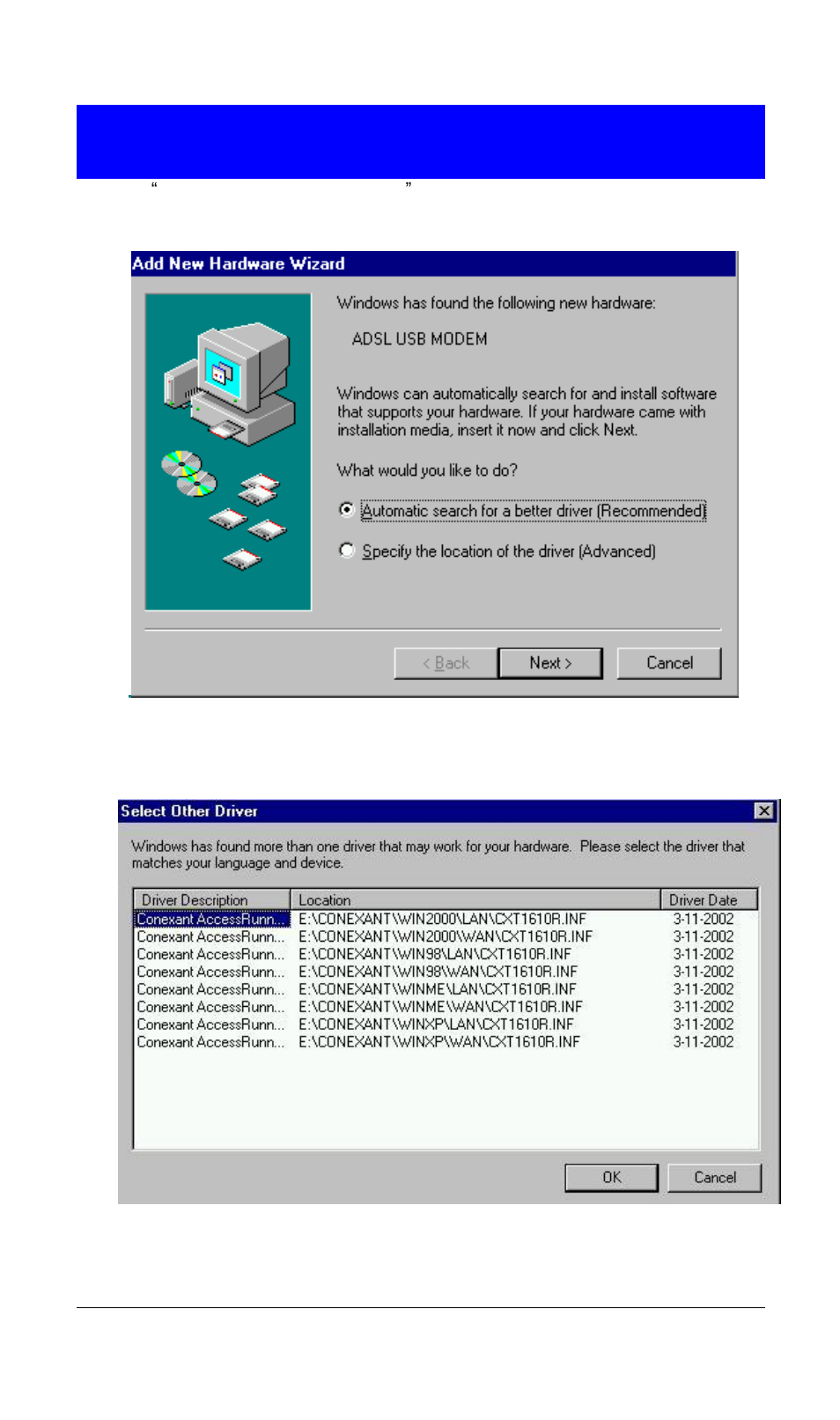 Planet Technology USB ADSL Modem ADU-2000 User Manual | Page 10 / 24