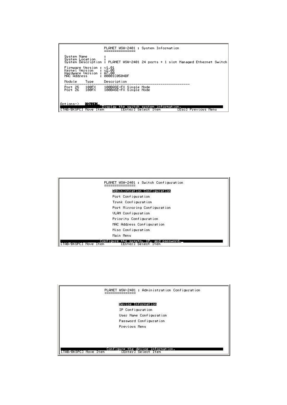 5 switch configuration | Planet Technology WSW-2401 User Manual | Page 15 / 78