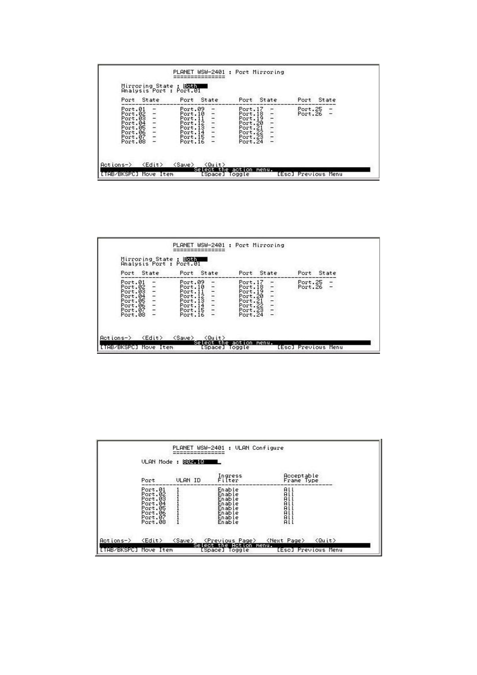 5 vlan configuration, 5-1 vlan configure | Planet Technology WSW-2401 User Manual | Page 20 / 78