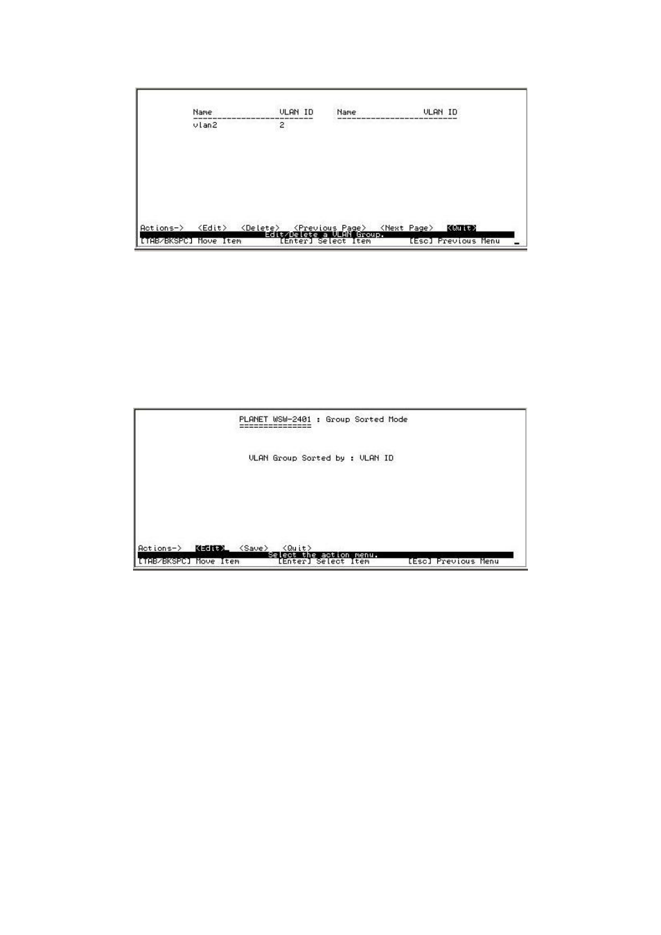 5-4 group stored mode, 5-5 previous menu, 6 priority configuration | Planet Technology WSW-2401 User Manual | Page 22 / 78