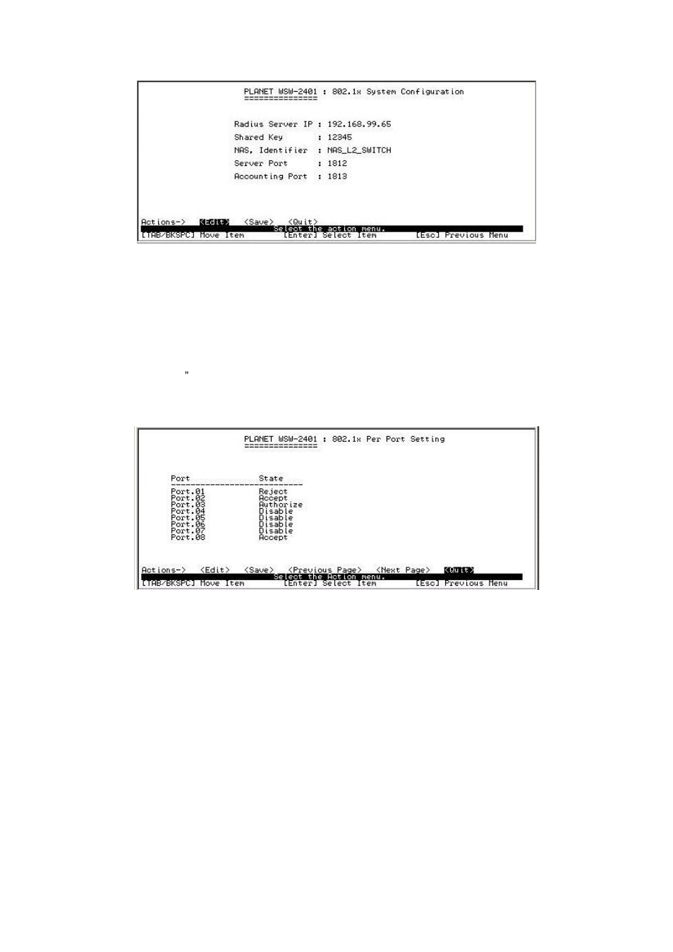 5-3 per port setting, 5-4 misc configuration | Planet Technology WSW-2401 User Manual | Page 32 / 78