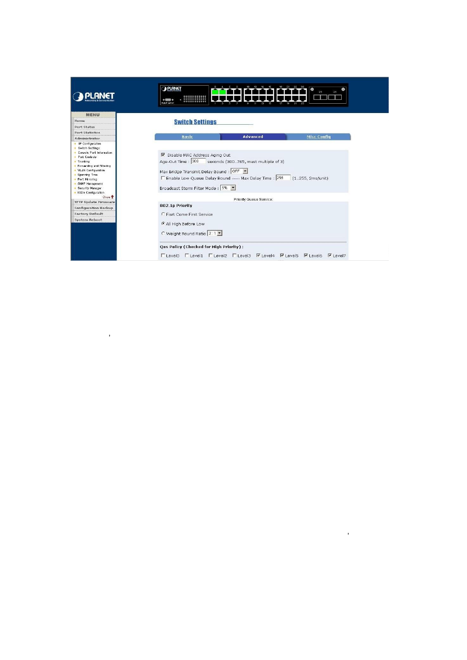 Planet Technology WSW-2401 User Manual | Page 41 / 78