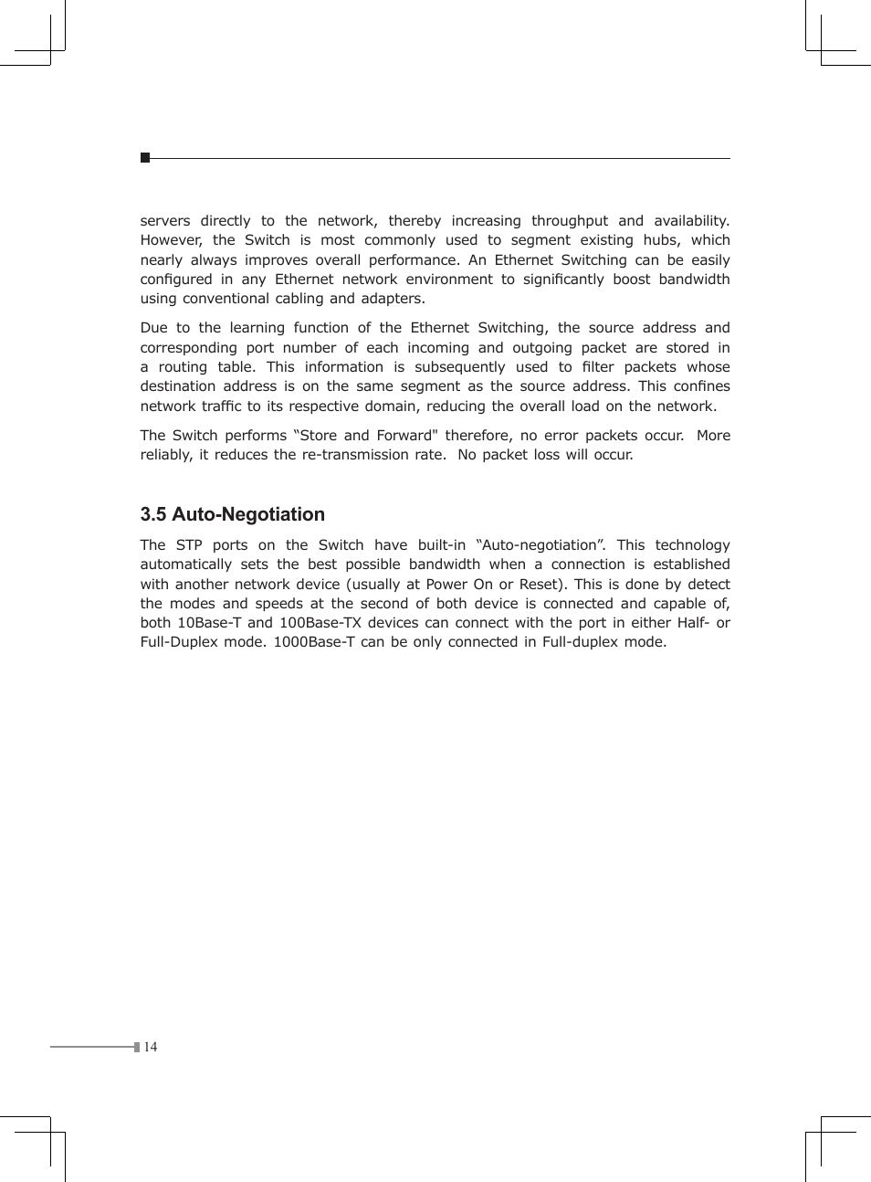 5 auto-negotiation | Planet Technology GSD-Series User Manual | Page 14 / 20