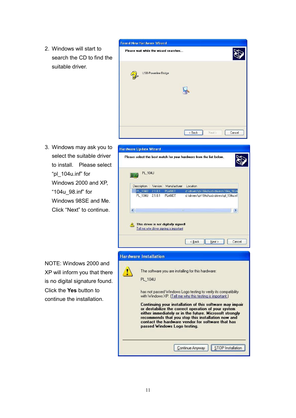 Planet Technology USB Powerline Adapter PL-104U User Manual | Page 15 / 23