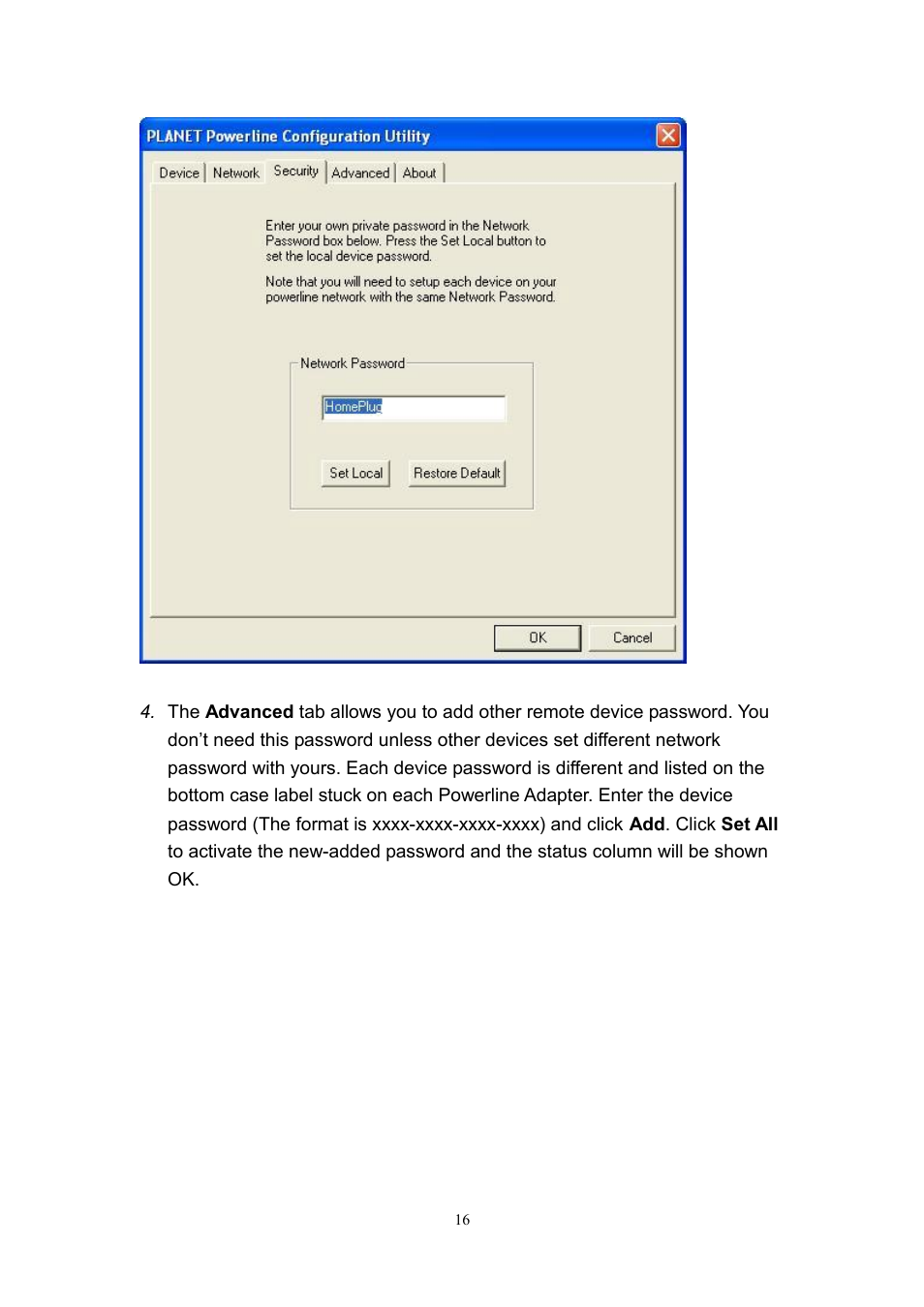 Planet Technology USB Powerline Adapter PL-104U User Manual | Page 20 / 23