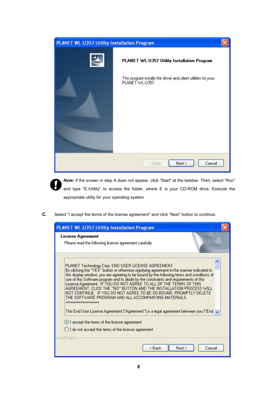 Planet Technology WL-U357 User Manual | Page 10 / 35