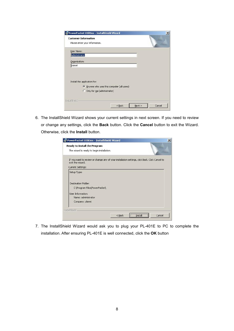 Planet Technology PL-401E User Manual | Page 11 / 19