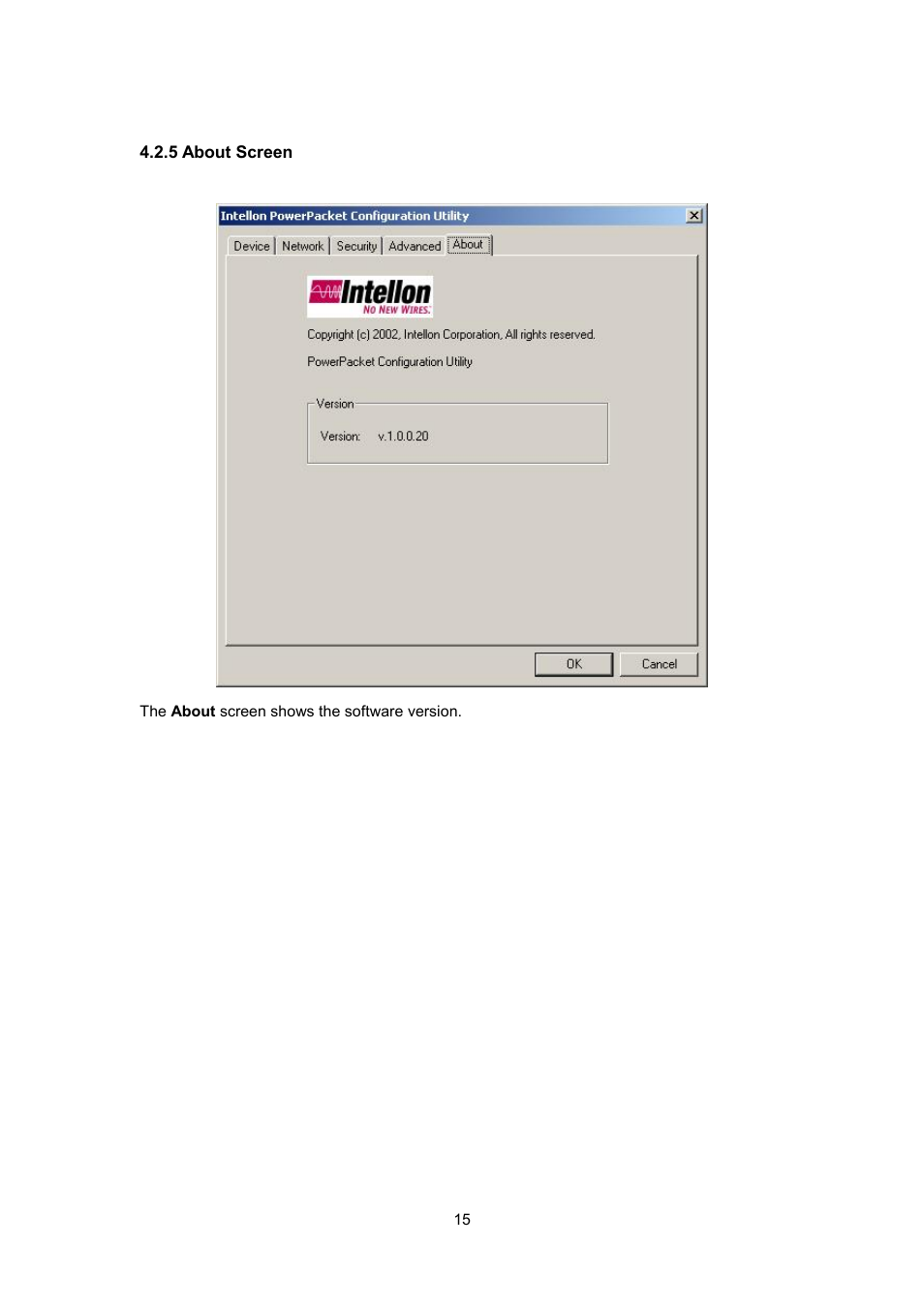 5 about screen | Planet Technology PL-401E User Manual | Page 18 / 19