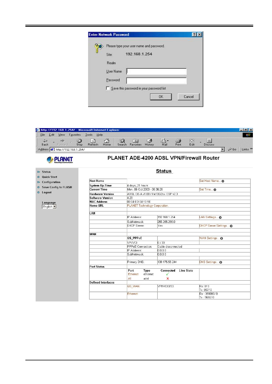 Planet Technology ADSL VPN/Firewall Router ADW-4200 User Manual | Page 22 / 80