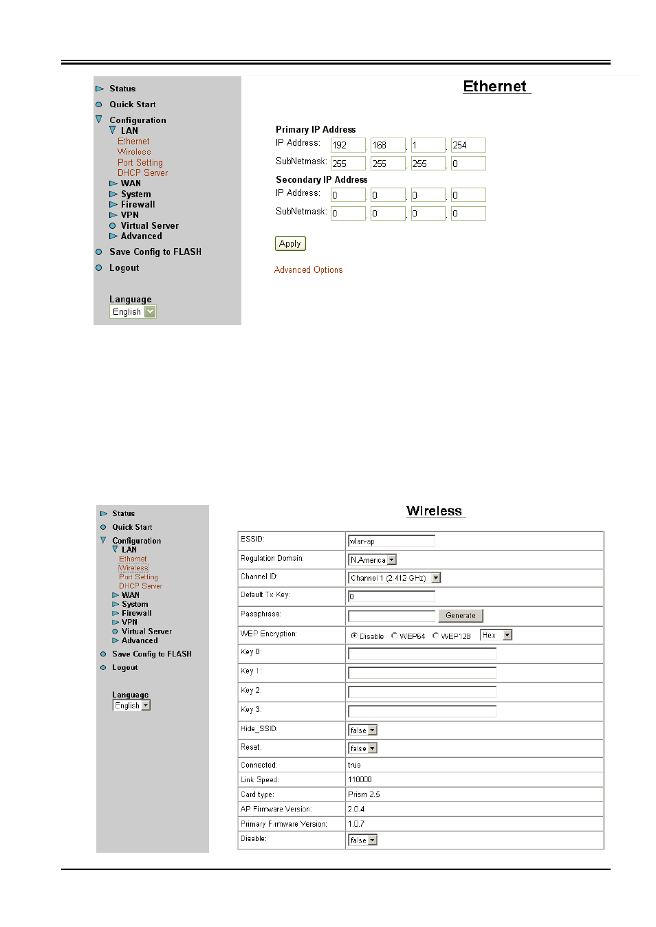 2 wireless | Planet Technology ADSL VPN/Firewall Router ADW-4200 User Manual | Page 25 / 80