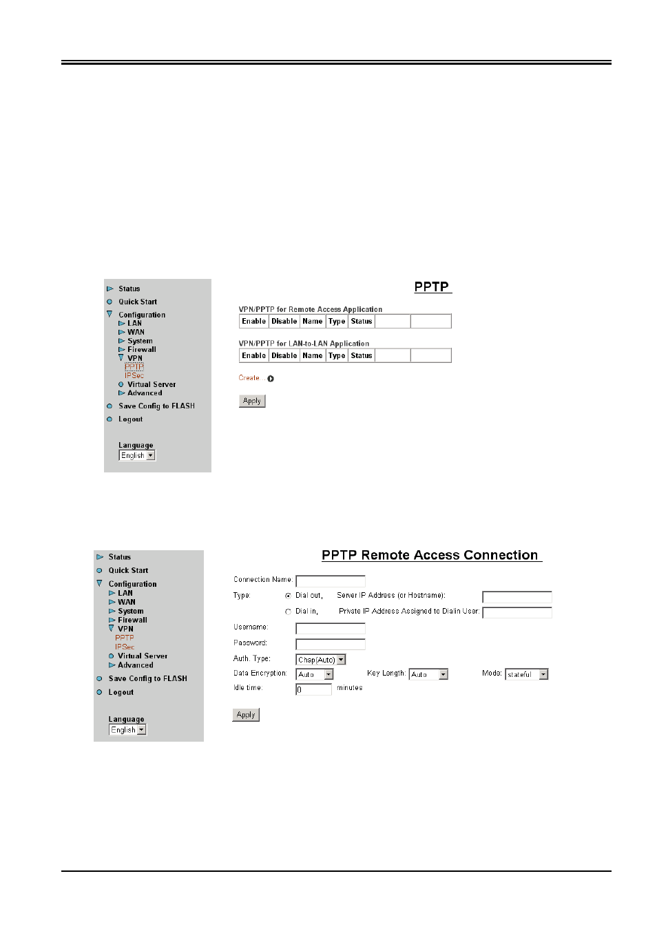 1 pptp | Planet Technology ADSL VPN/Firewall Router ADW-4200 User Manual | Page 52 / 80