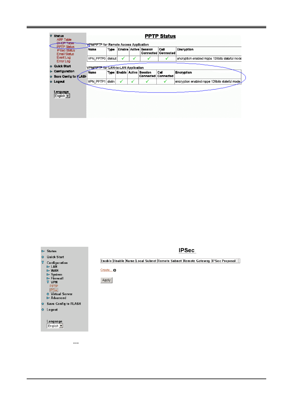 2 ipsec | Planet Technology ADSL VPN/Firewall Router ADW-4200 User Manual | Page 62 / 80