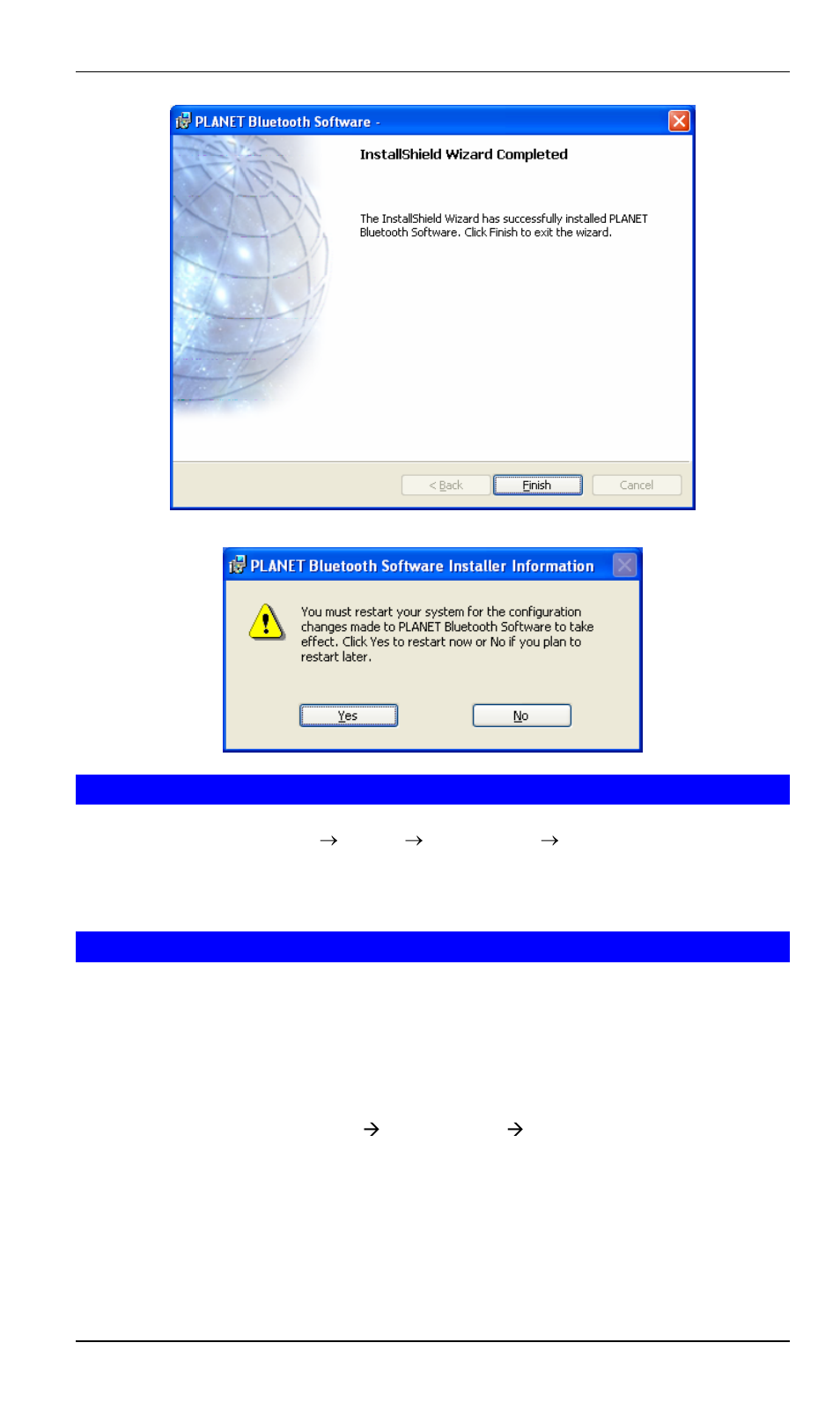 2 software un-installation, 3 hardware installation | Planet Technology BT-420U User Manual | Page 11 / 54