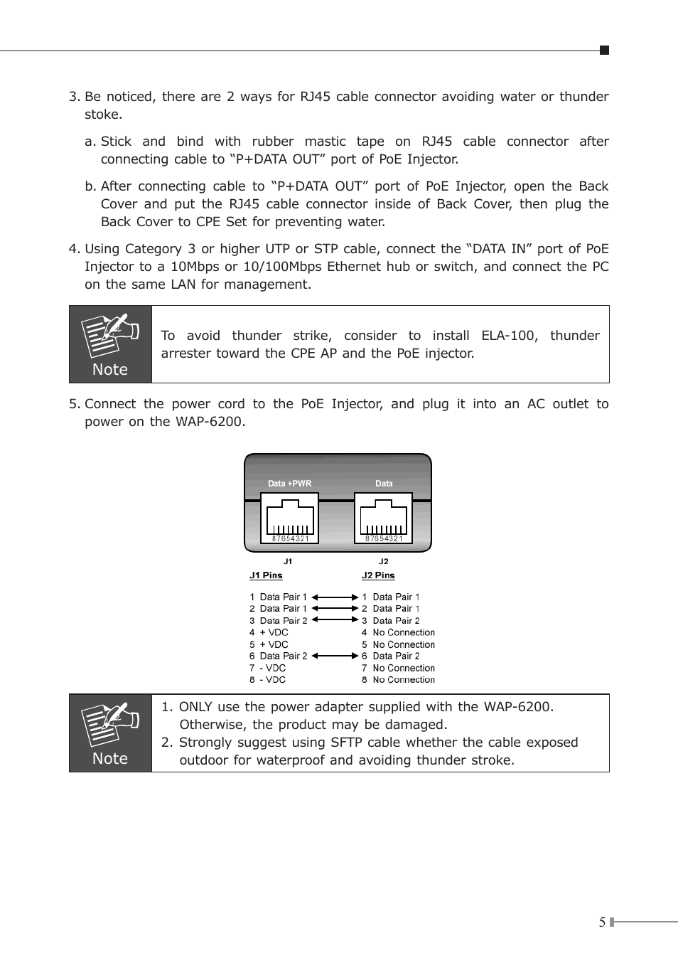 Planet Technology WAP-6200 User Manual | Page 5 / 8
