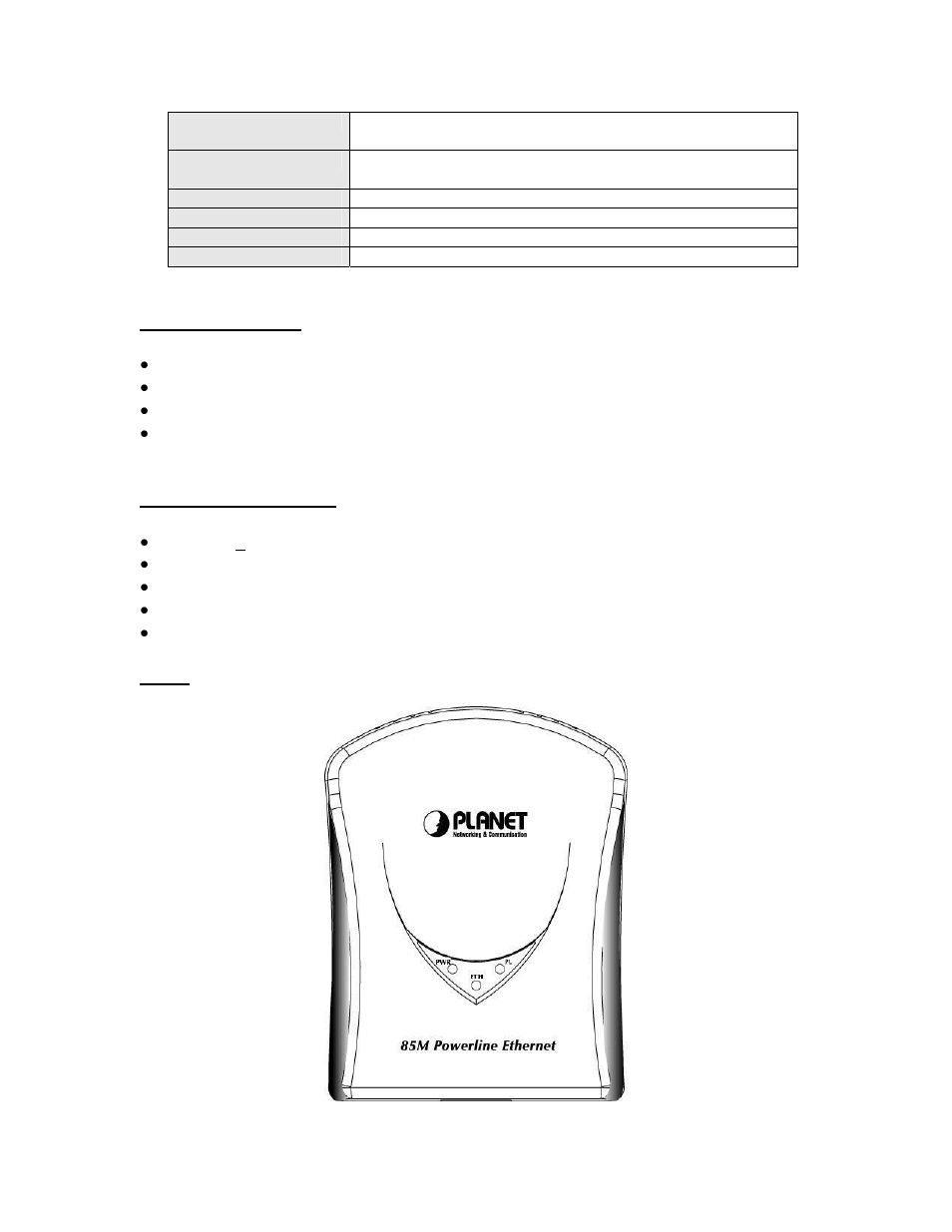 Planet Technology 85M Powerline Ethernet PL-201-UK/US User Manual | Page 6 / 16