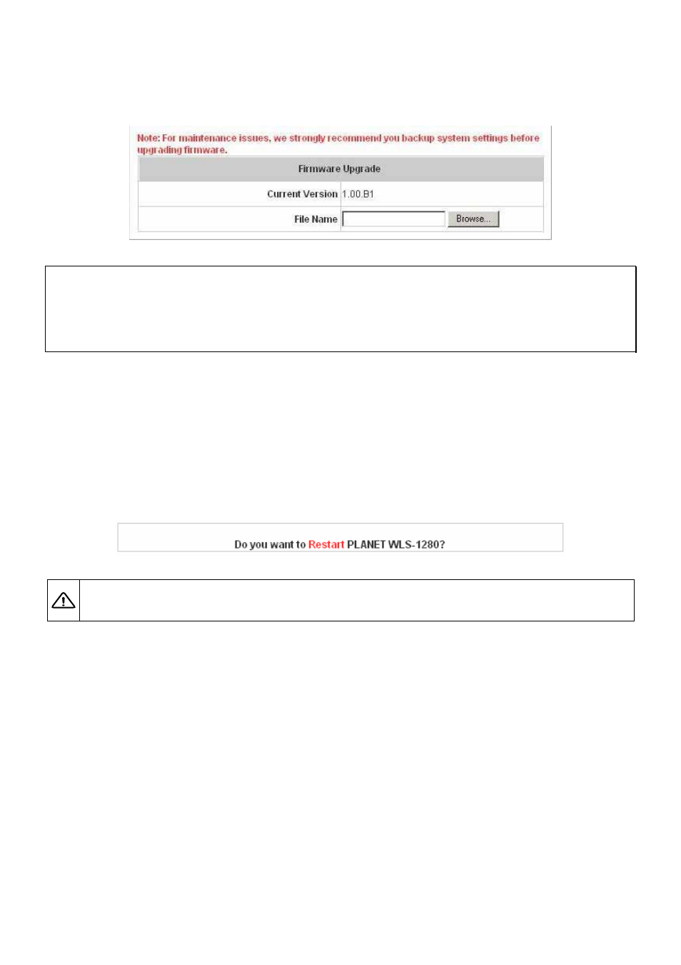 Restart, 4 restart | Planet Technology WLS-1280 User Manual | Page 113 / 152