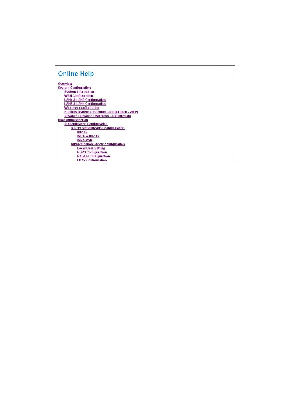 Help, 7 help | Planet Technology WLS-1280 User Manual | Page 122 / 152