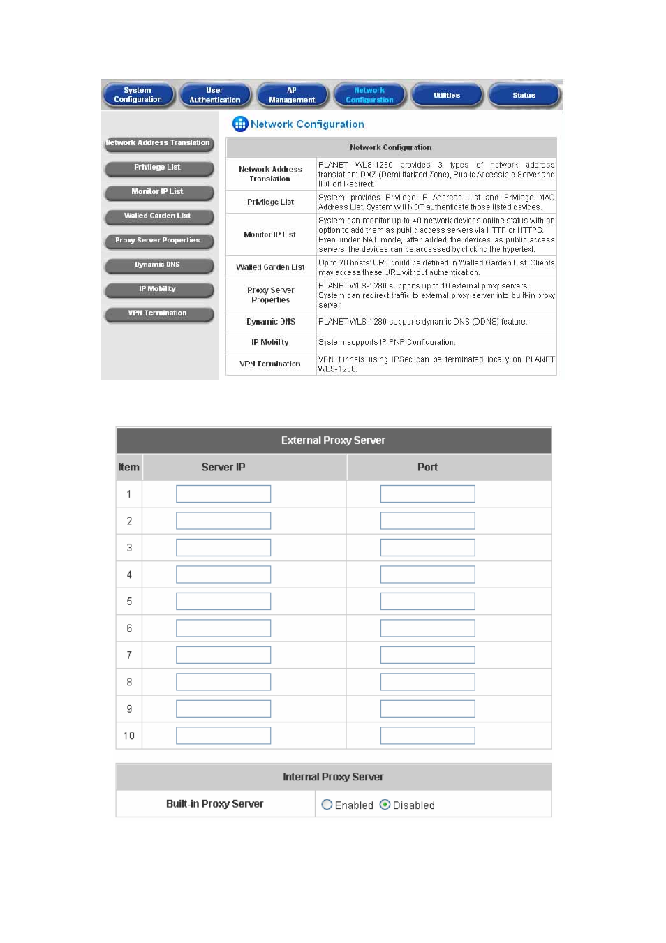 Planet Technology WLS-1280 User Manual | Page 140 / 152