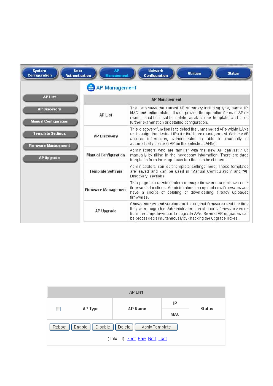 Ap management, Ap list, 3 ap management | 1 ap list | Planet Technology WLS-1280 User Manual | Page 85 / 152