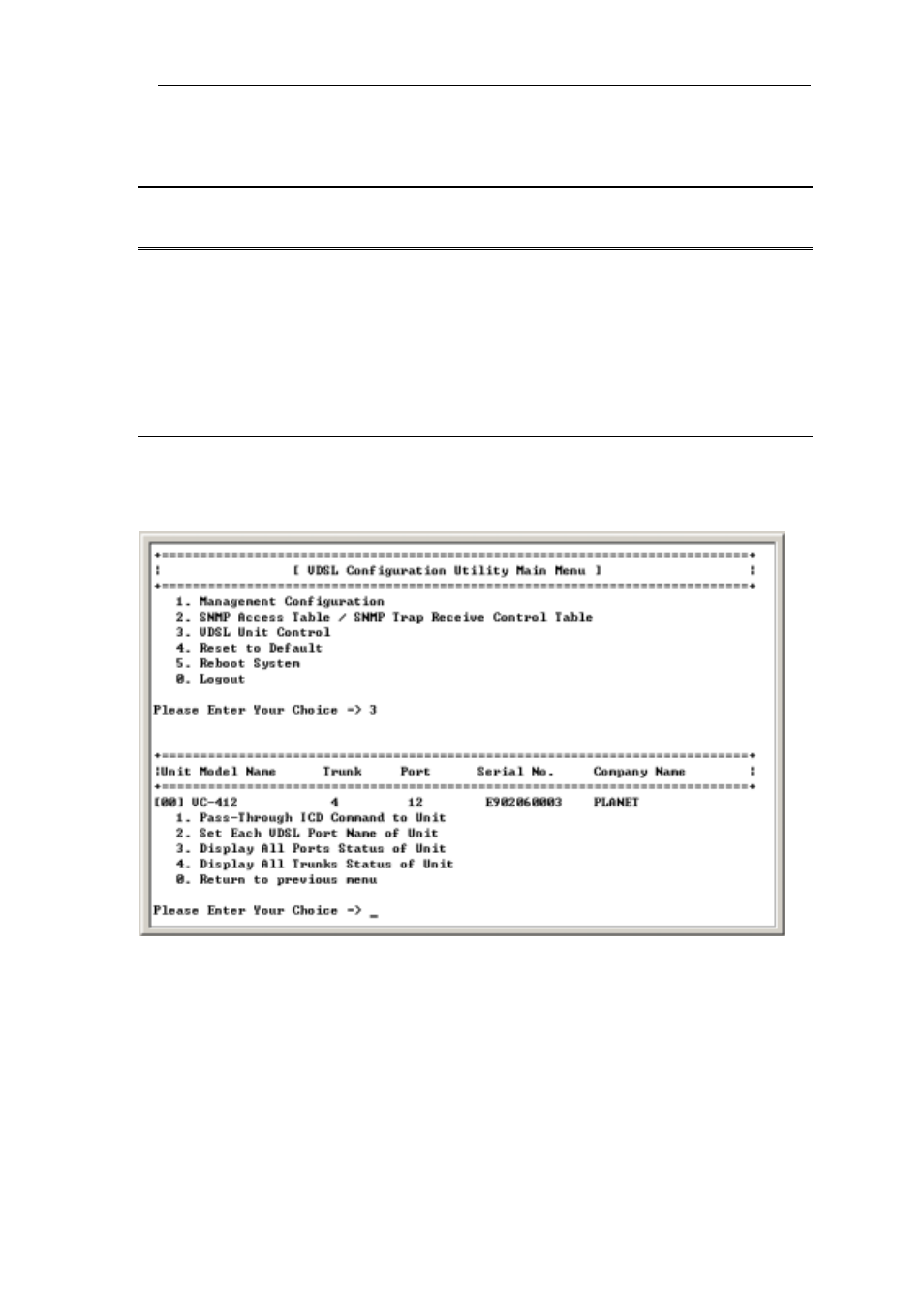 Icd commands for telnet and console, 1 enter icd command line interface | Planet Technology VC-412 User Manual | Page 35 / 46