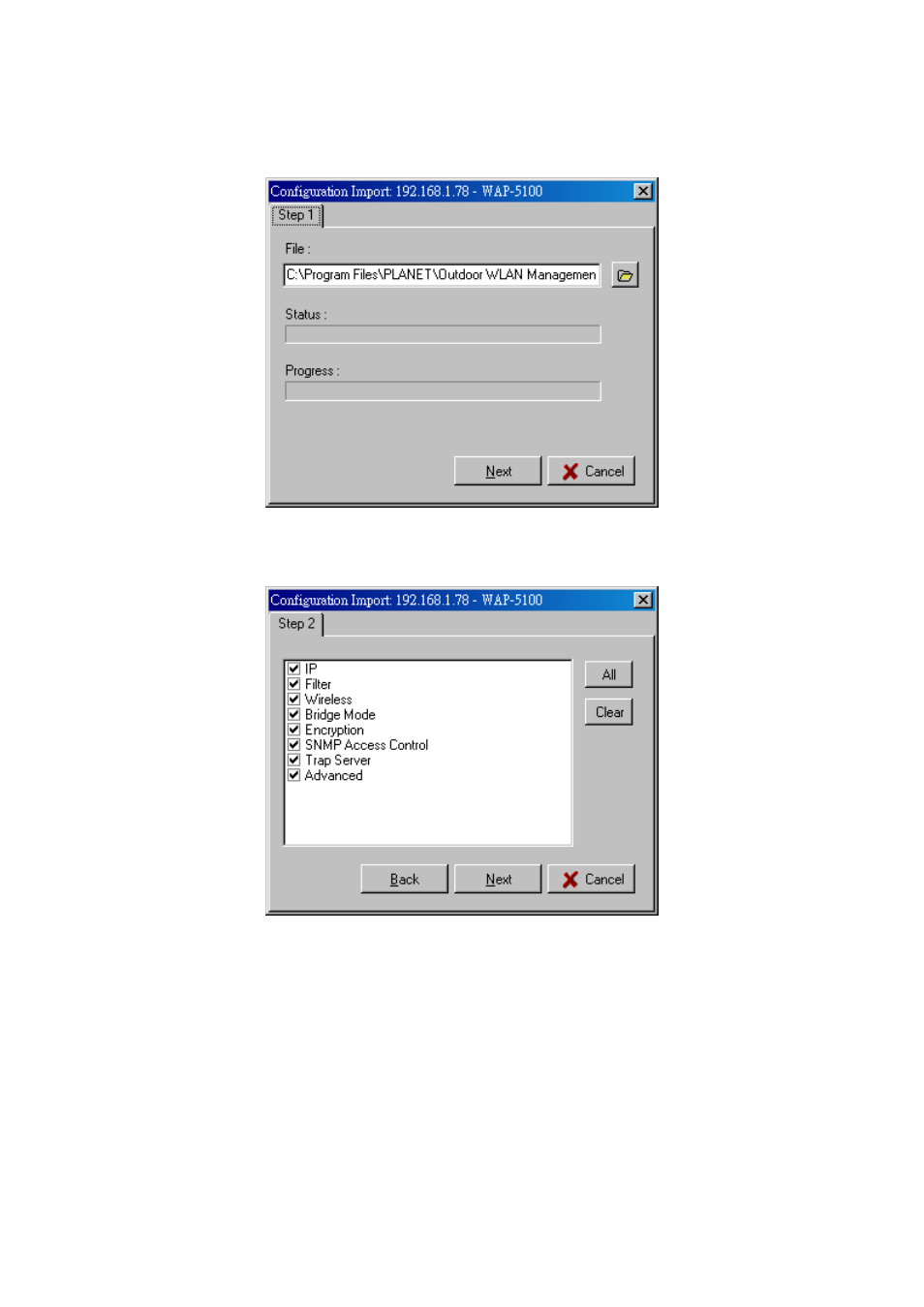 Planet Technology Network Device WAP-5100 User Manual | Page 30 / 38