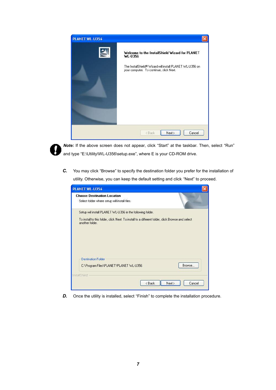 Planet Technology WL-U356 User Manual | Page 11 / 28