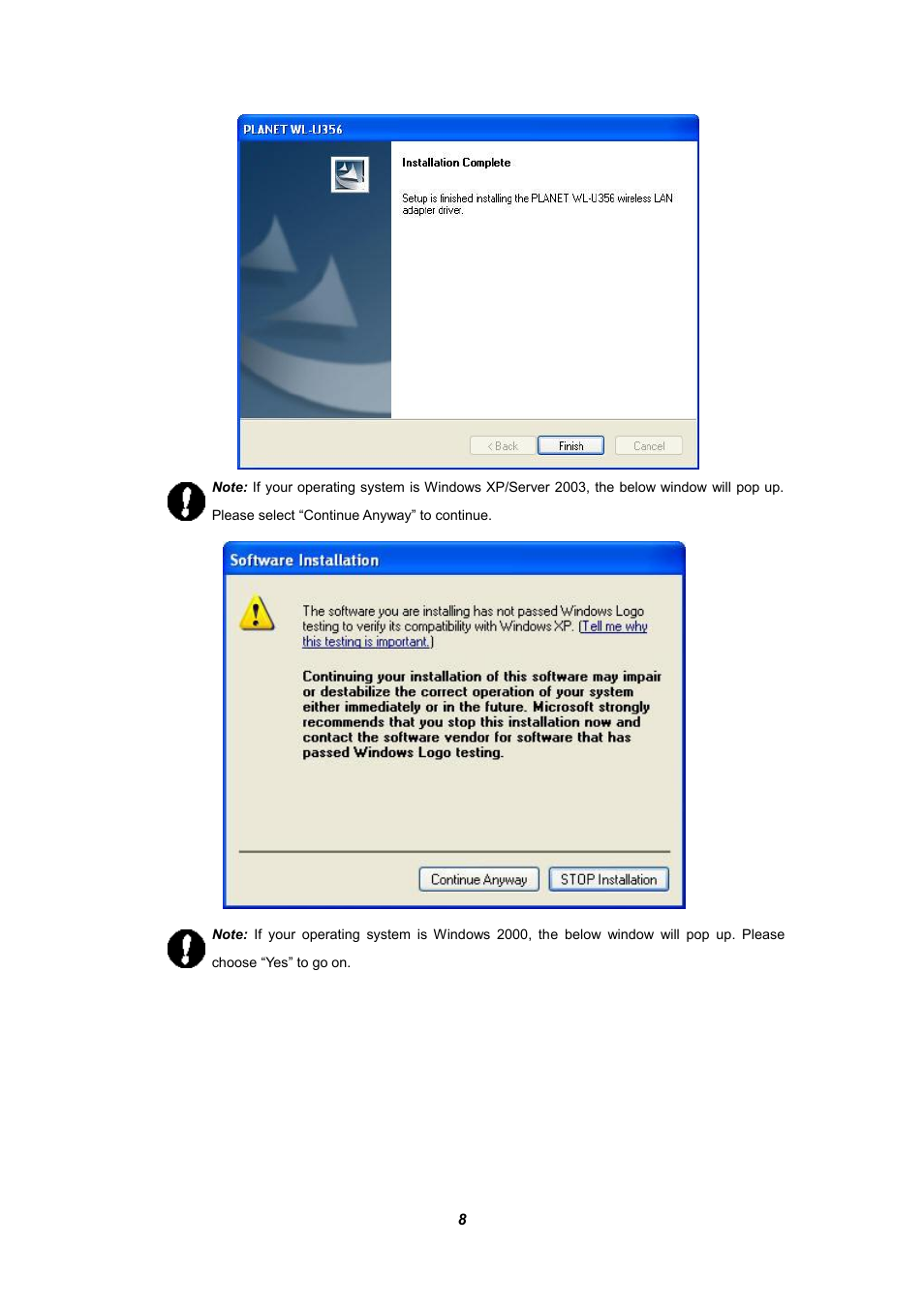 Planet Technology WL-U356 User Manual | Page 12 / 28