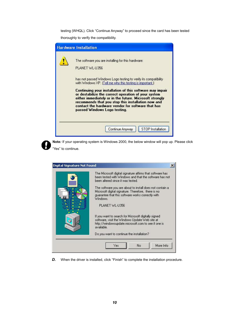 Planet Technology WL-U356 User Manual | Page 14 / 28