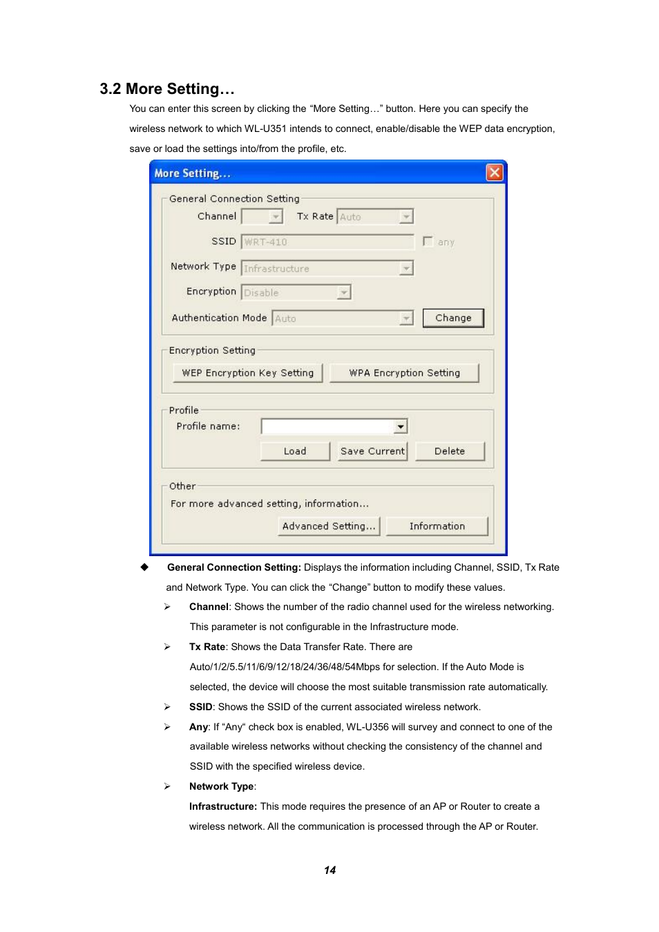 2 more setting | Planet Technology WL-U356 User Manual | Page 18 / 28
